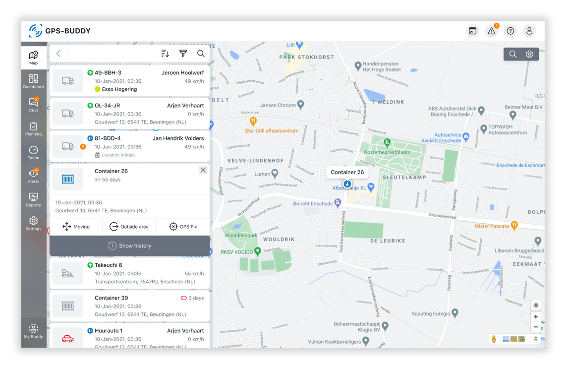 GPS-Buddy's Asset Management solution - GPS-Buddy